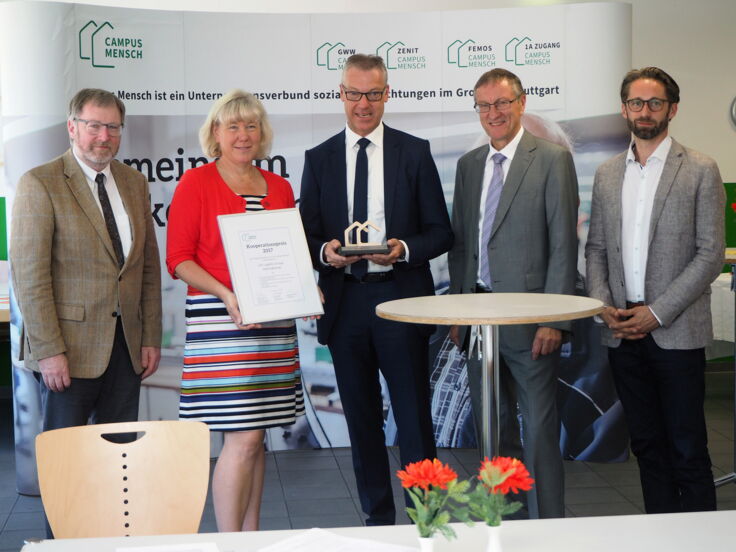 Übergabe des Kooperationspreises an LGI Geschäftsführer Dr. Andreas Bunz